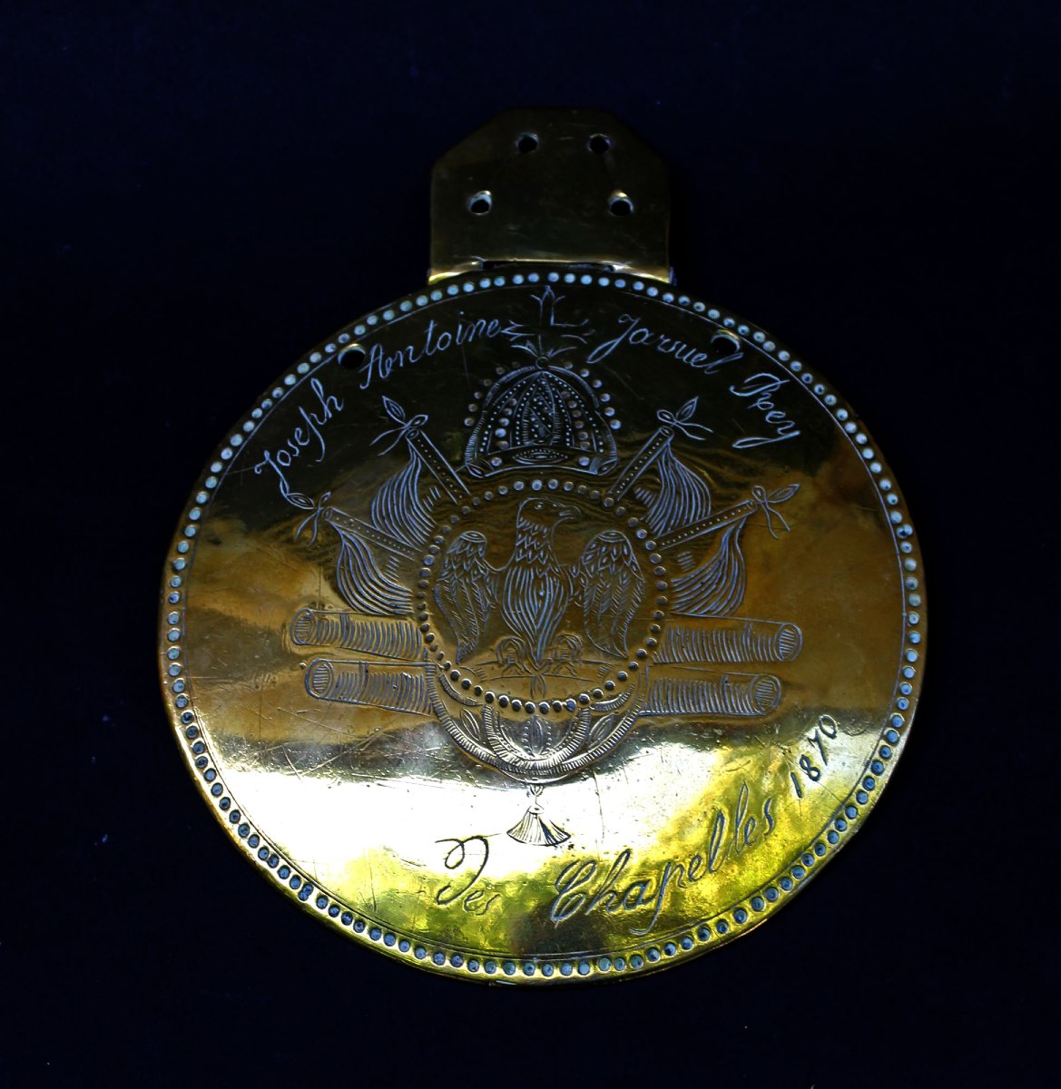 Plaque Muletière De Savoie, Joseph Antoine Jarsuel Rey, Les Chapelles 1870