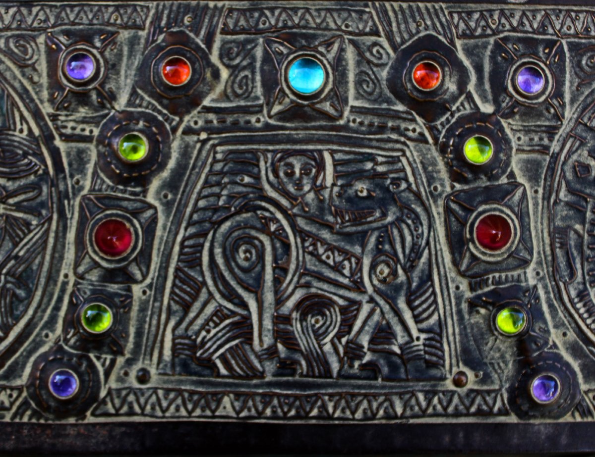 Antique Alfred Daguet Art Nouveau Repoussé Casket, Paris, Circa 1905-photo-6