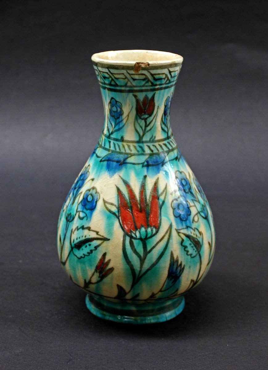 Antique De Porceleyne Fles Royal Delft Nieuw Delft Iznik Jug-photo-2