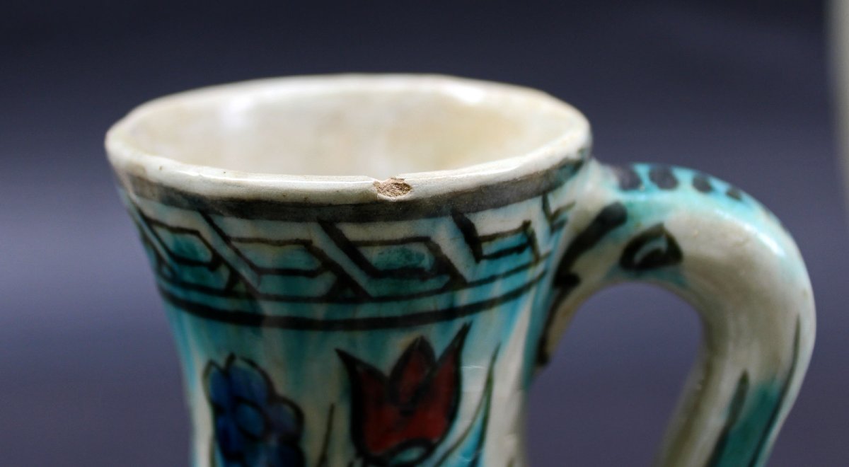 Antique De Porceleyne Fles Royal Delft Nieuw Delft Iznik Jug-photo-2