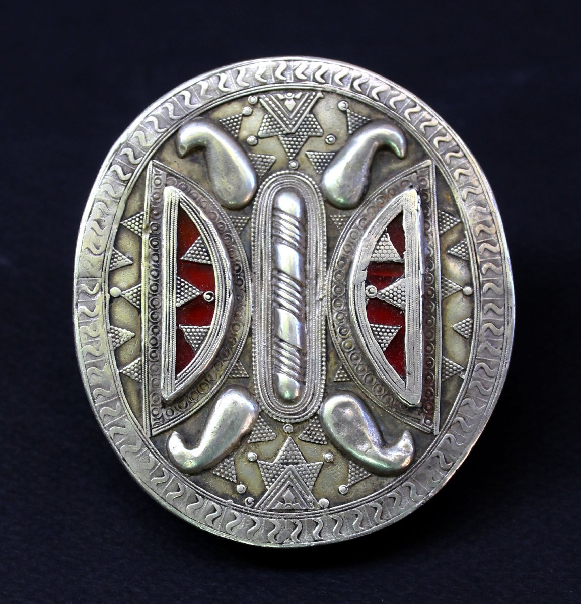 Antique Kazakh Silver Kudagi Zhuzik Matchmaker’s Ring Central Asian Ethnic Jewellery