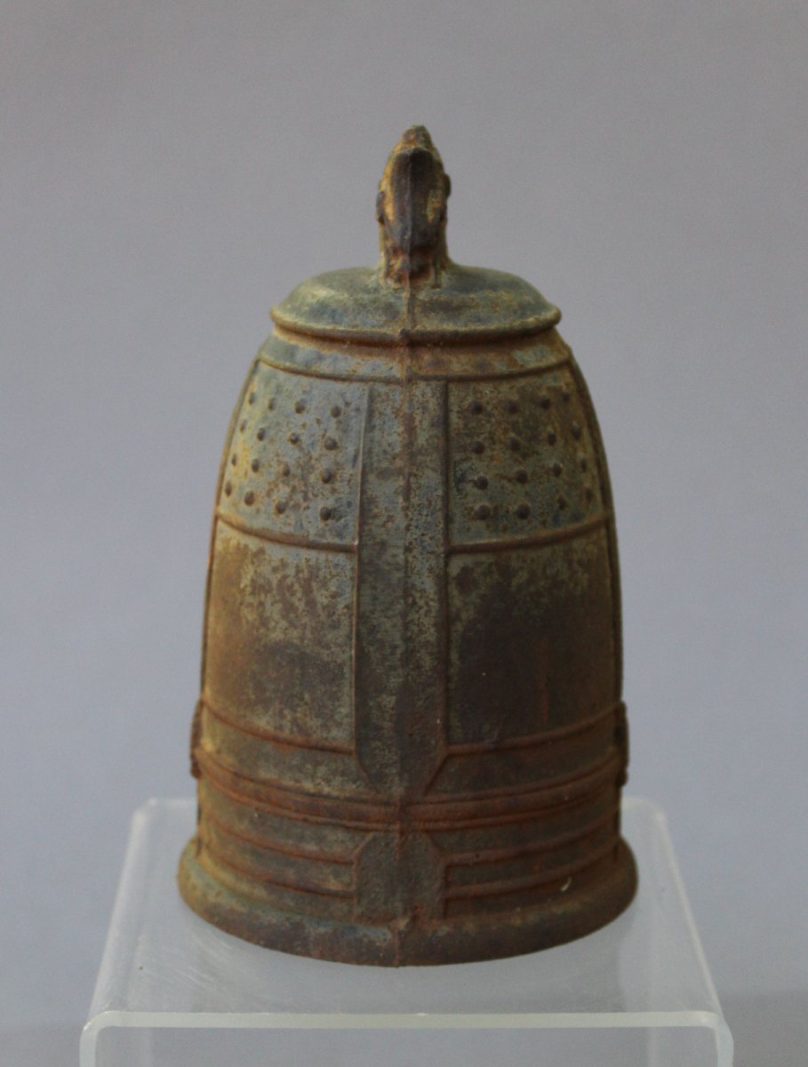 Japanese Buddhist Bronze Bell, Tongdosa Temple, Korea, Dated 1972-photo-3