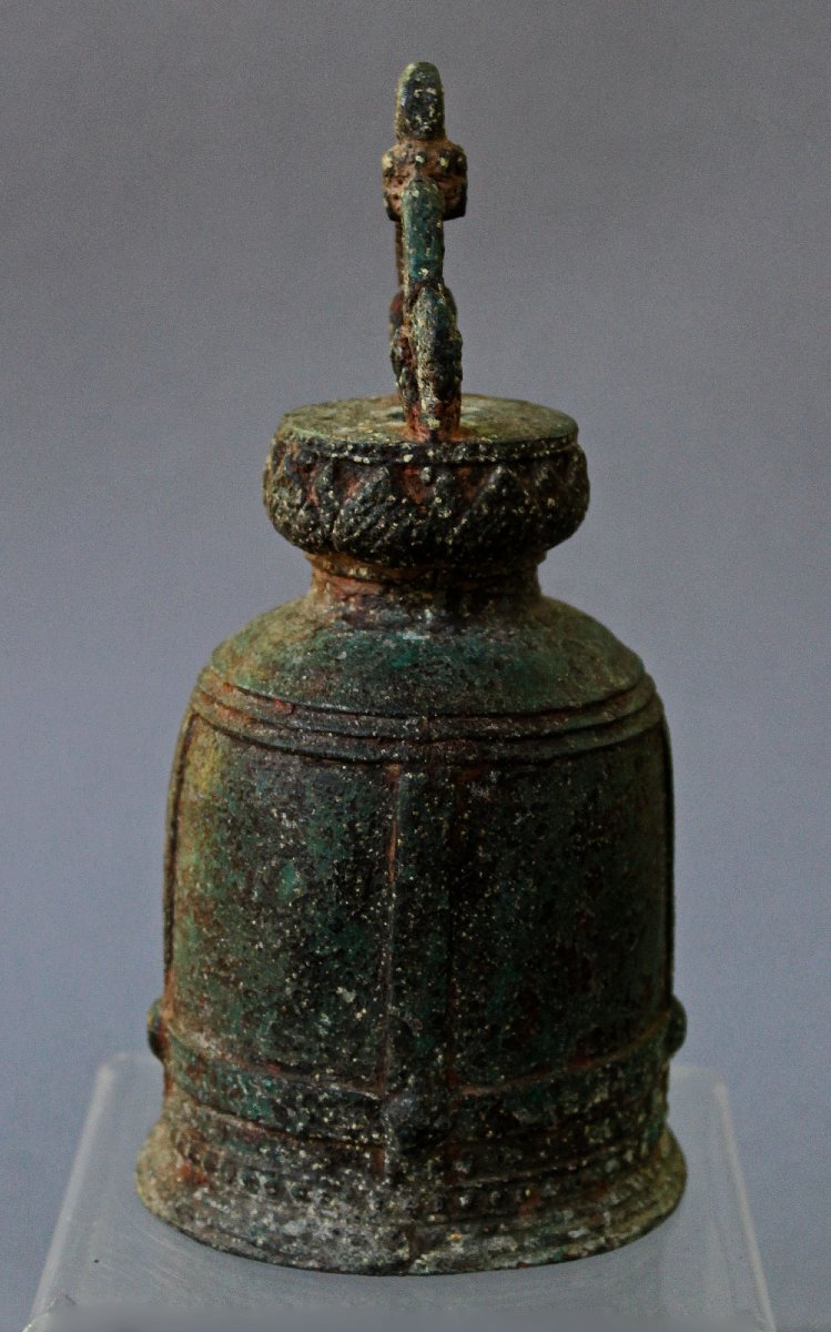 Antique Thai Bronze Elephant Bell, 18th Century, -photo-2