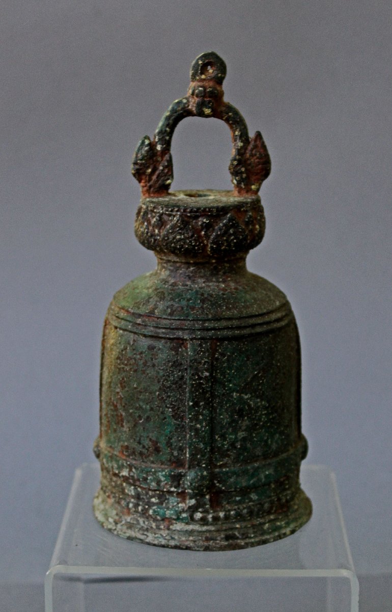 Antique Thai Bronze Elephant Bell, 18th Century, -photo-3