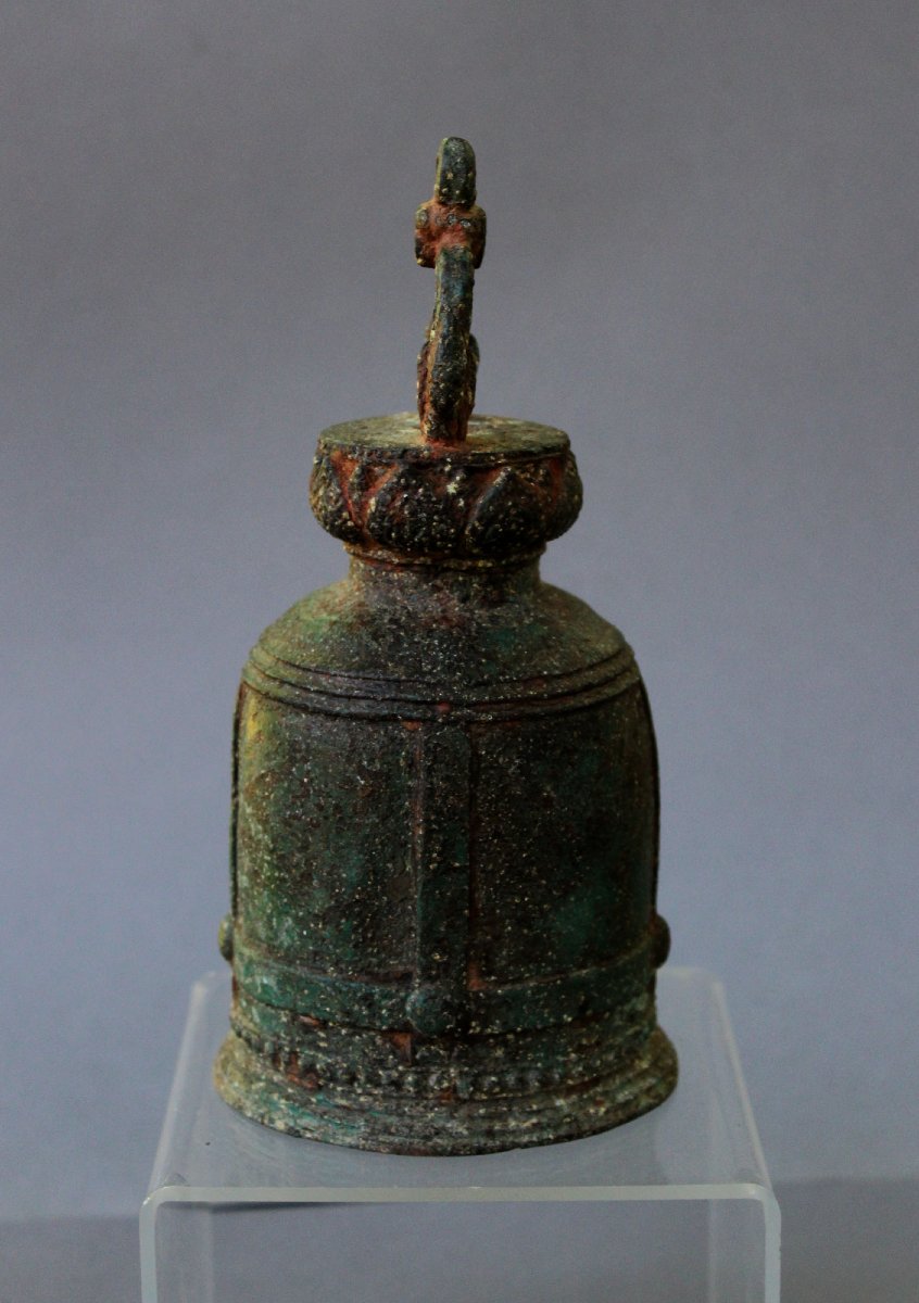 Antique Thai Bronze Elephant Bell, 18th Century, -photo-4