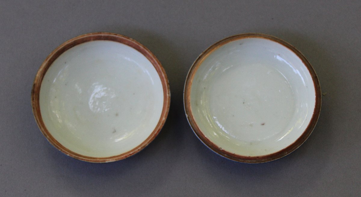 Antique Chinese Powder Blue And White Seal Paste Box & Cover, Qianlong Mark-photo-4