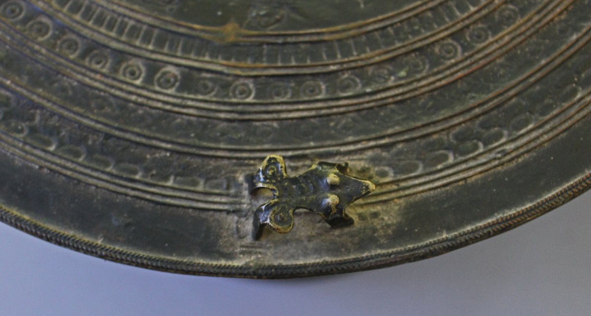 Burmese Karen Bronze Rain Drum With Frogs, Heger III, 19th Century-photo-2