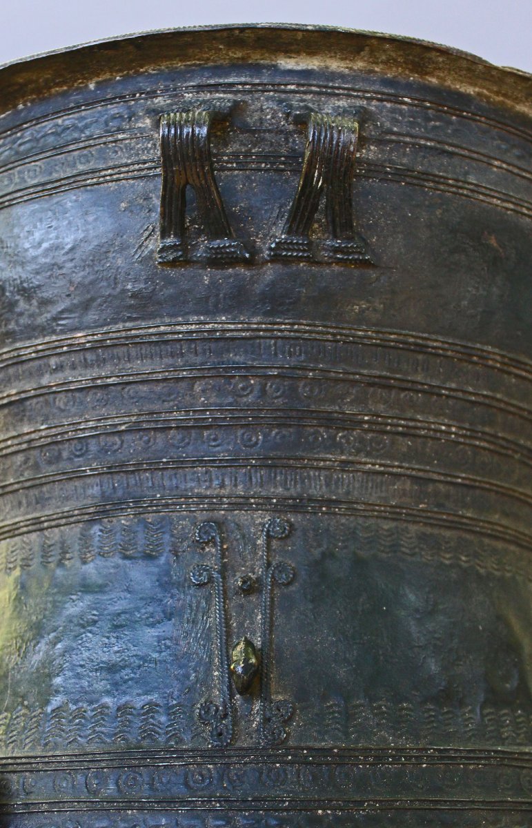 Burmese Karen Bronze Rain Drum With Frogs, Heger III, 19th Century-photo-4