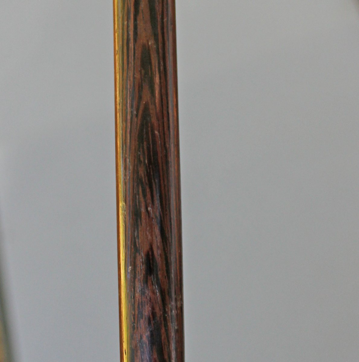 Antique Native American Indian Chief Walking Stick Cane, Silvered Gilt Bronze, Circa 1900-photo-1
