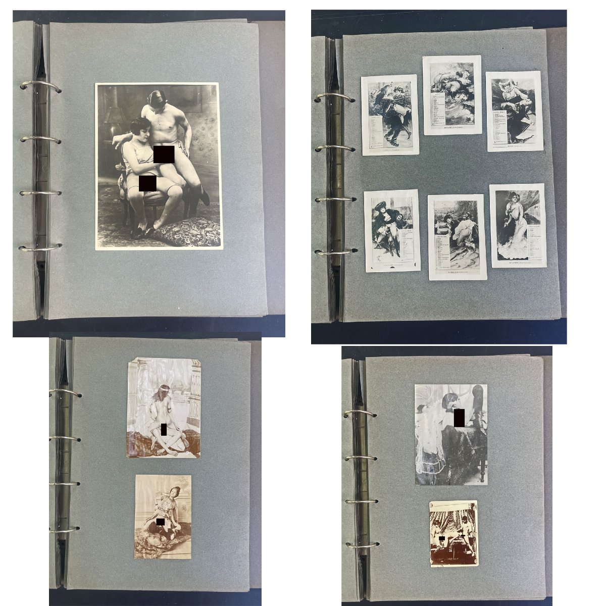 Antique Large Album Of 117 Erotic Photographs And Lithographs – Erotica-photo-2