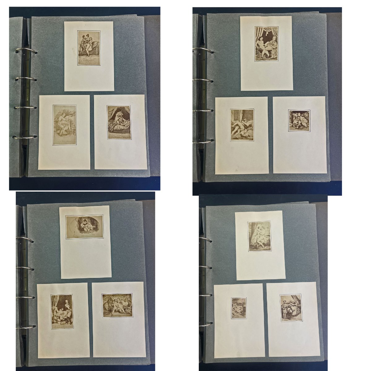 Antique Large Album Of 117 Erotic Photographs And Lithographs – Erotica-photo-3