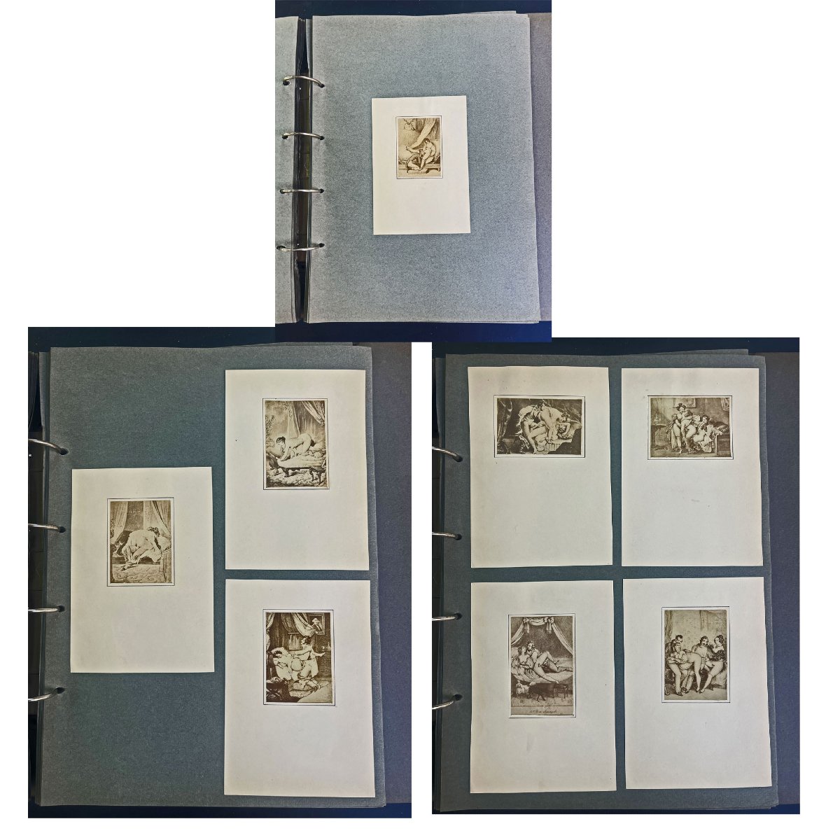 Antique Large Album Of 117 Erotic Photographs And Lithographs – Erotica-photo-4