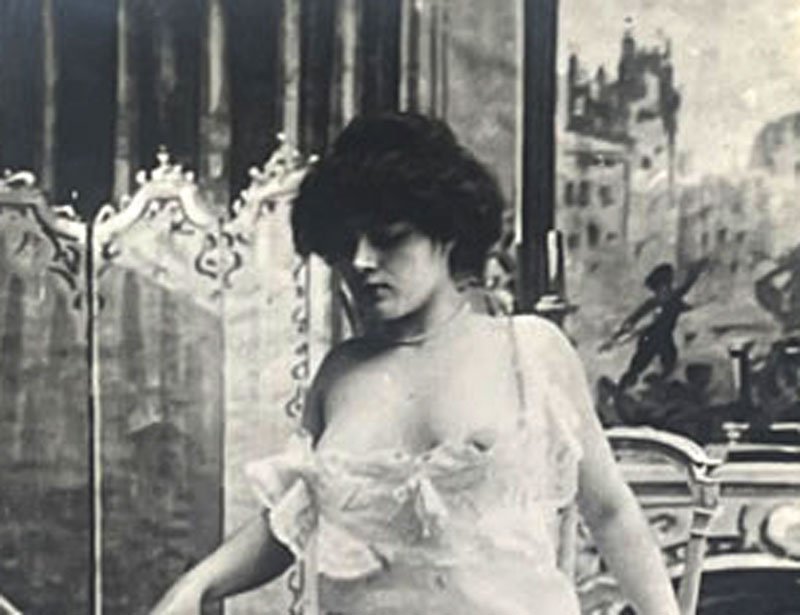 Antique Large Album Of 117 Erotic Photographs And Lithographs – Erotica