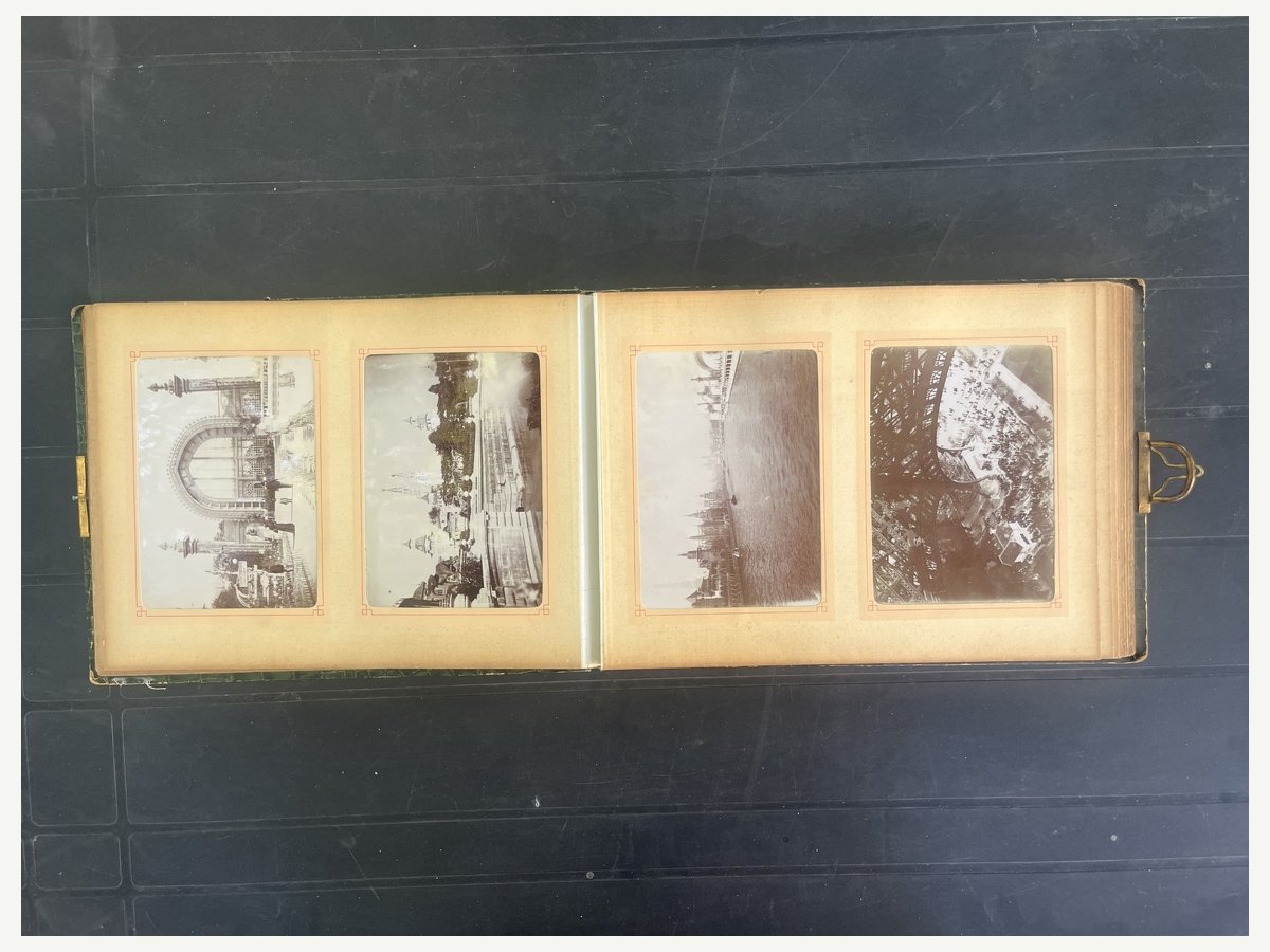Antique Album Photos Exposition Universelle Paris 1900 – 72 Photographies Originales-photo-1