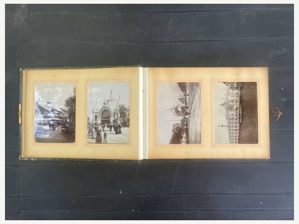 Antique Album Photos Exposition Universelle Paris 1900 – 72 Photographies Originales