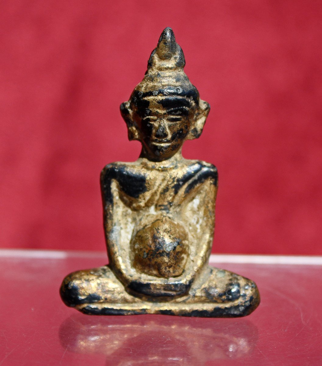 Antique Phra Chaiwat Thaï en Bronze Doré, XIXe Siècle ou Antérieur