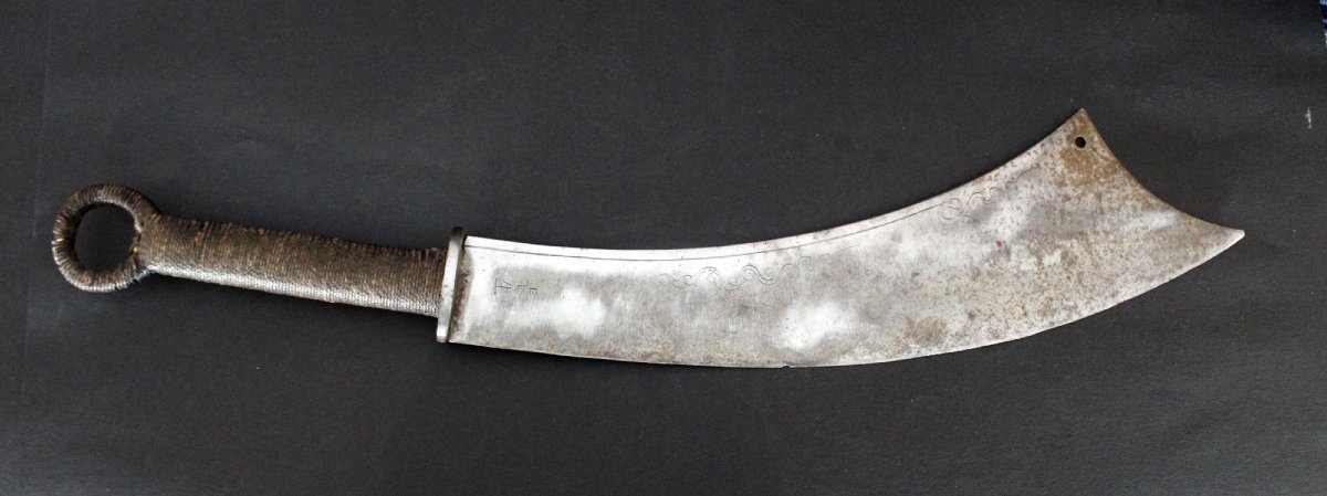 Antique Vietnamese Trường đao Executioner’s Sword, Nguyễn Dynasty, Indochina, 57 Cm-photo-2