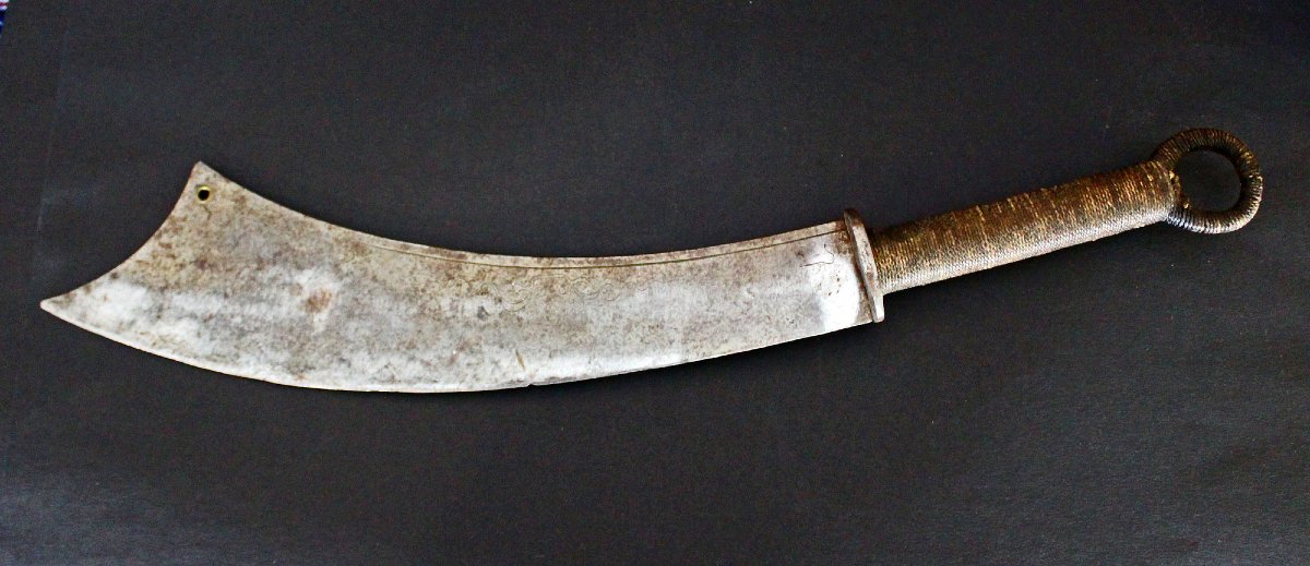 Antique Vietnamese Trường đao Executioner’s Sword, Nguyễn Dynasty, Indochina, 57 Cm