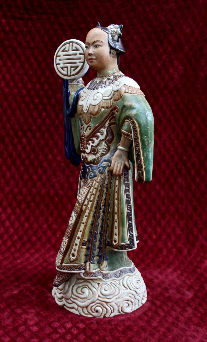 Grande Statue Cái Mai Saïgon Vietnam, Femme au Thọ Longévité, Indochine-photo-3