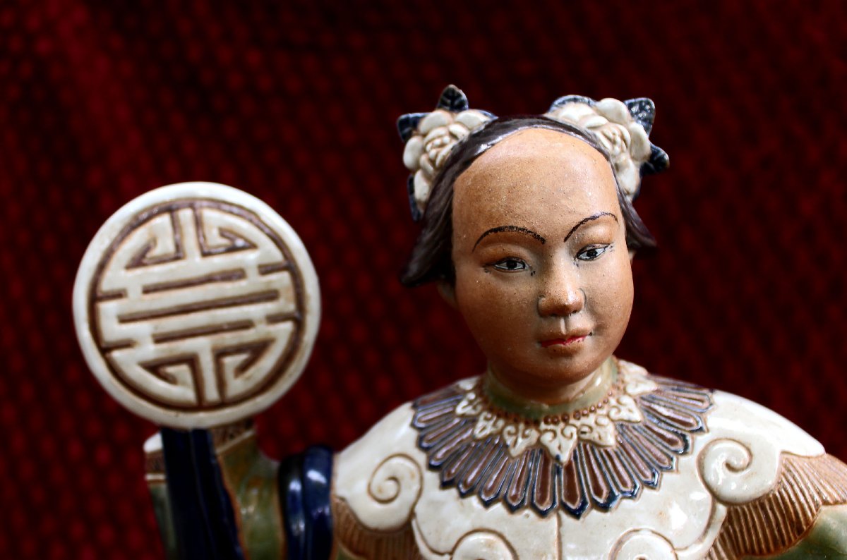 Grande Statue Cái Mai Saïgon Vietnam, Femme au Thọ Longévité, Indochine-photo-4
