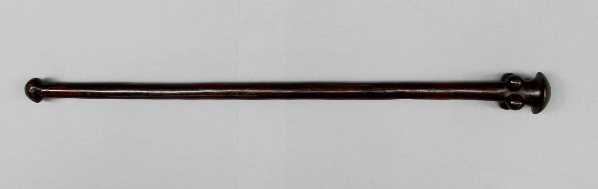 Massue ancienne en bois, Vanuatu, Nouvelles-Hébrides, splendide patine, art océanien-photo-2