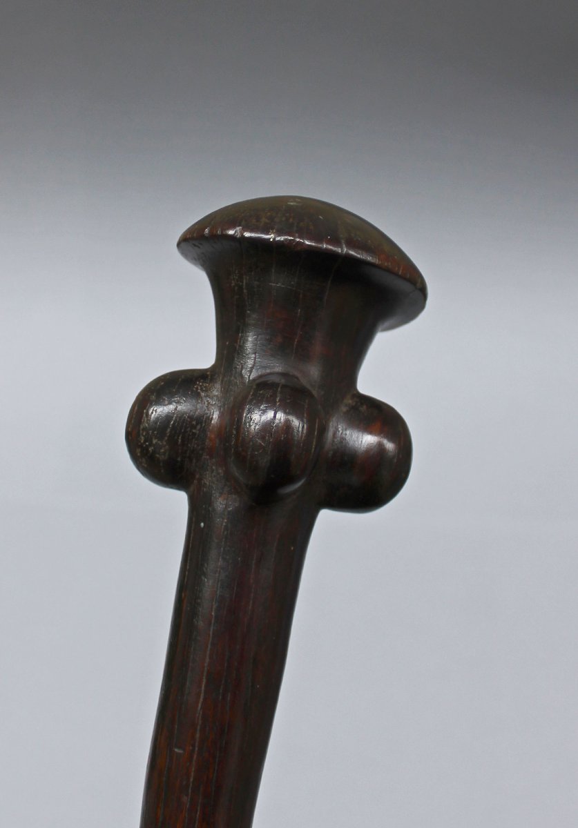 Massue ancienne en bois, Vanuatu, Nouvelles-Hébrides, splendide patine, art océanien-photo-4