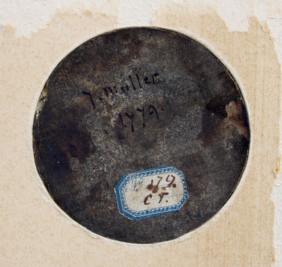 Antique Hinterglasmalerei Reverse Glass Painting, Dutch Old Master Tavern Scene, J. Müller 1779-photo-2