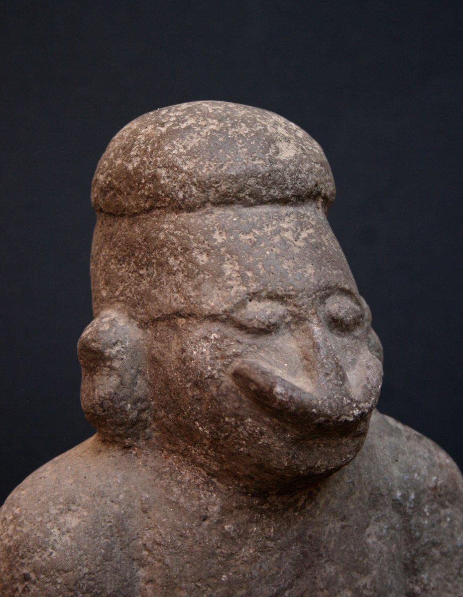 Ancien Sculpture En Pierre de Papouasie nouvelle guinée Océanie -photo-2
