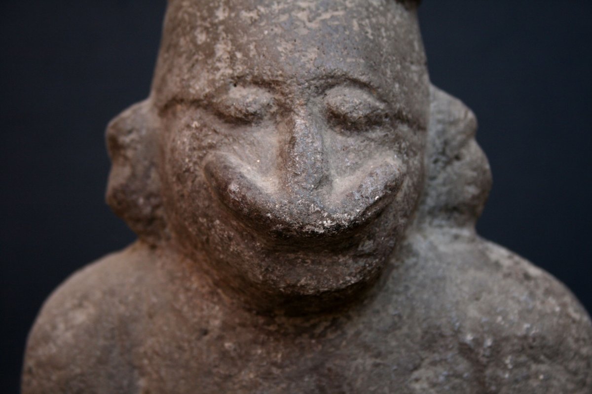 Ancien Sculpture En Pierre de Papouasie nouvelle guinée Océanie -photo-3
