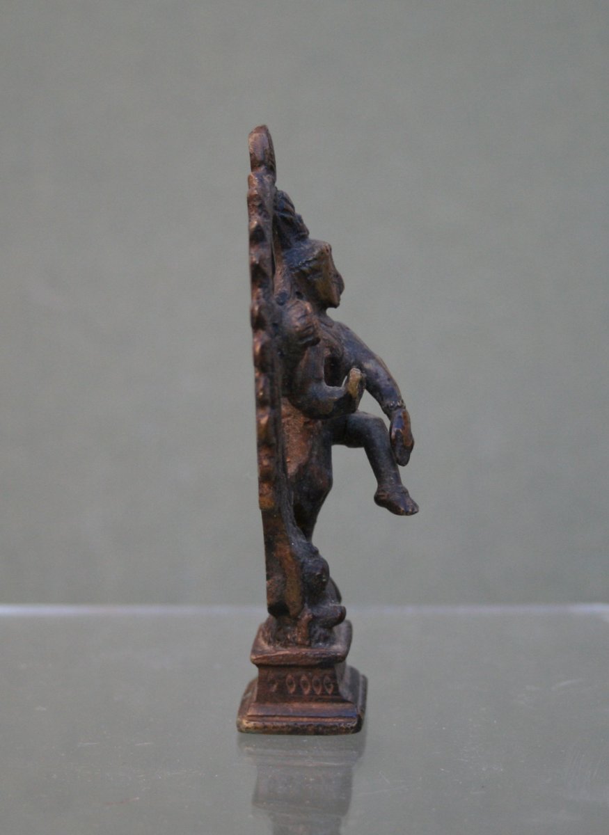 Bronze Indien Antique Shiva en tant que seigneur de la danse Nataraja Dieu Hindou Danseur-photo-2