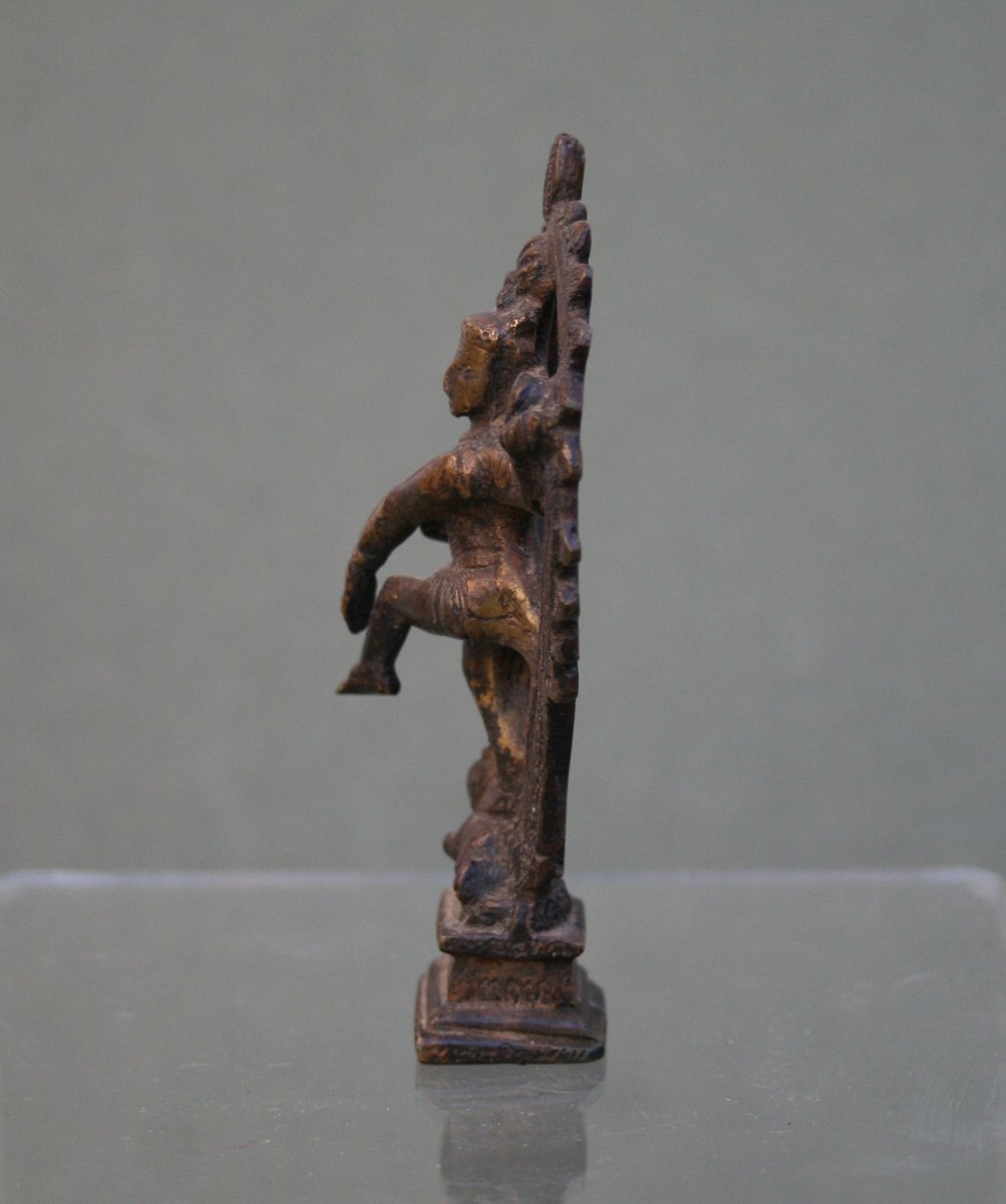 Ancient Indian Bronze Shiva As Lord Of The Dance Nataraja Hindu God Dancer-photo-4