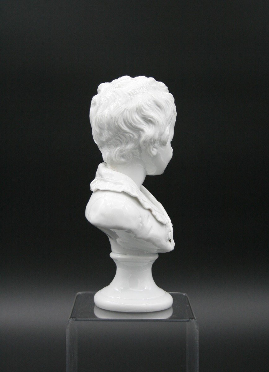 Porcelain Bust From Naples Capodimonte Brongniart (director Of Sèvres) After Houdon-photo-4