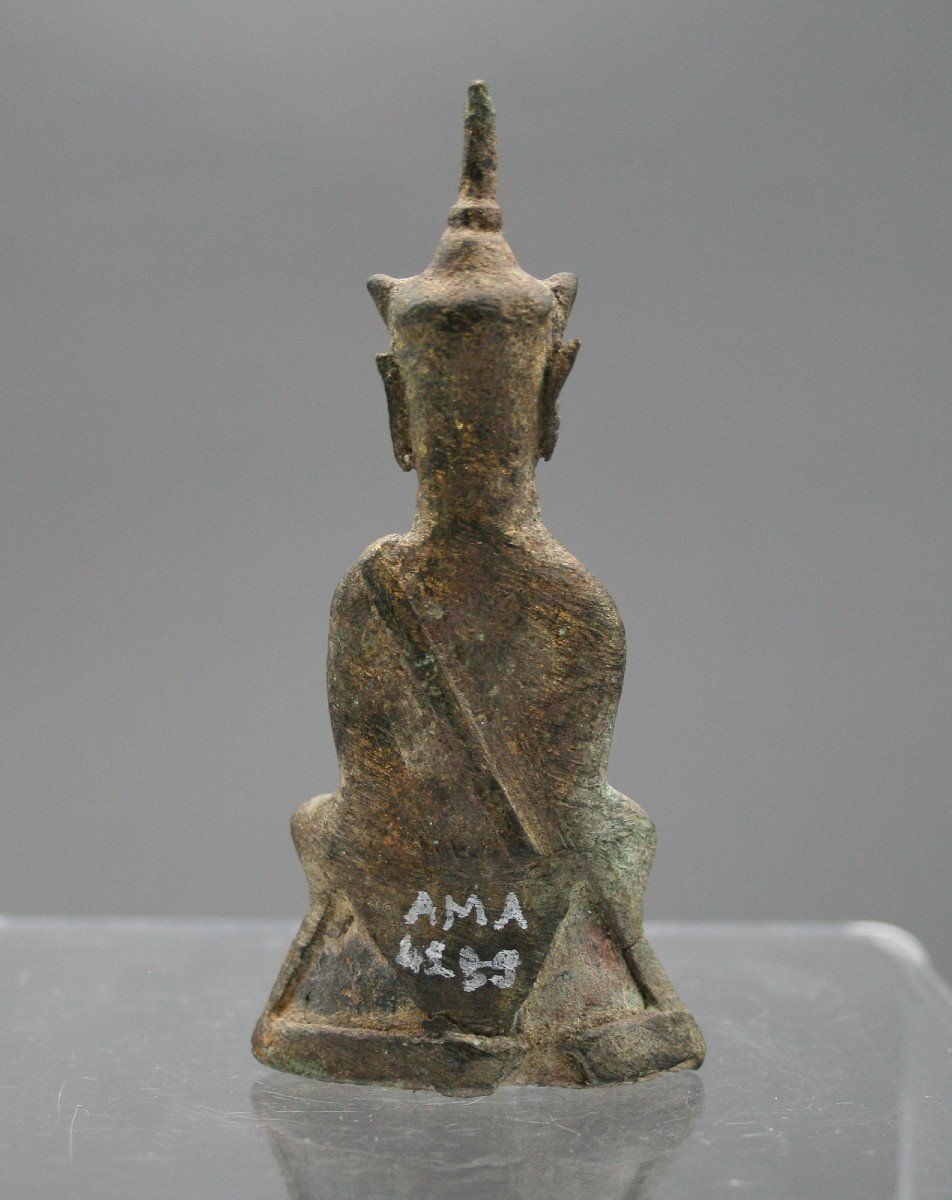 Ancien  Thaï  bronze Phra Ngang Voodoo Buddhist-photo-3