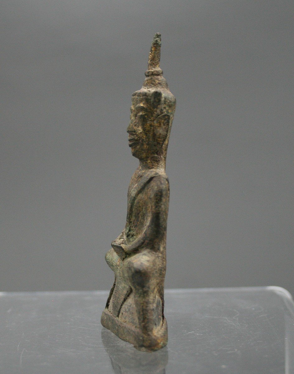 Ancien  Thaï  bronze Phra Ngang Voodoo Buddhist-photo-4