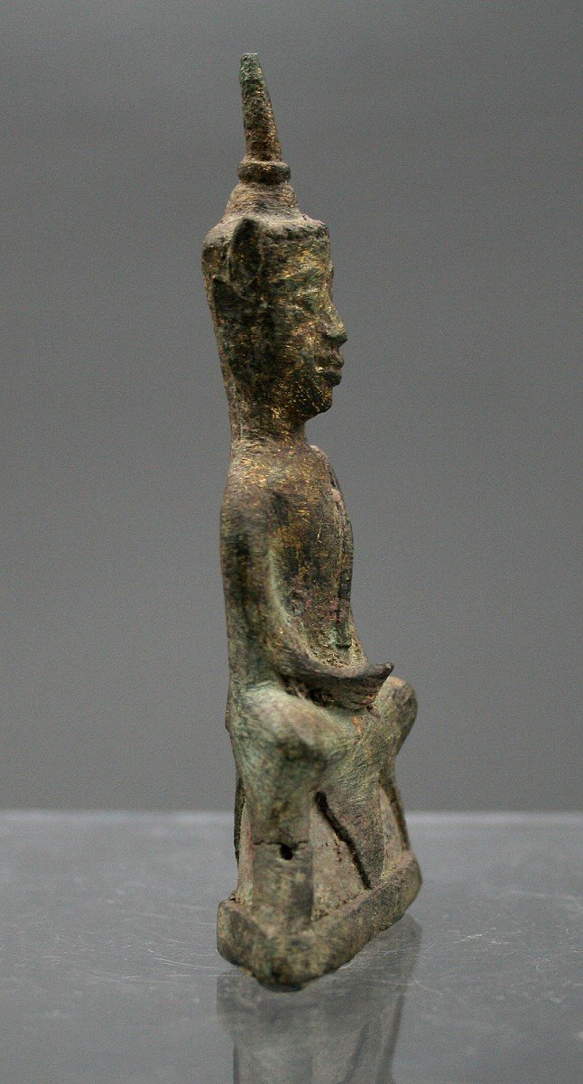 Ancien  Thaï  bronze Phra Ngang Voodoo Buddhist-photo-1