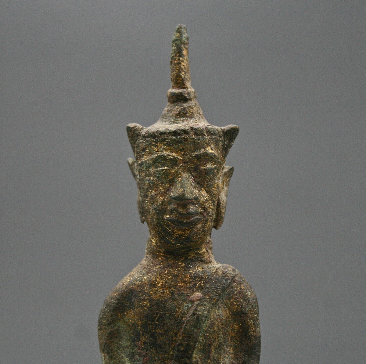 Ancien  Thaï  bronze Phra Ngang Voodoo Buddhist-photo-4