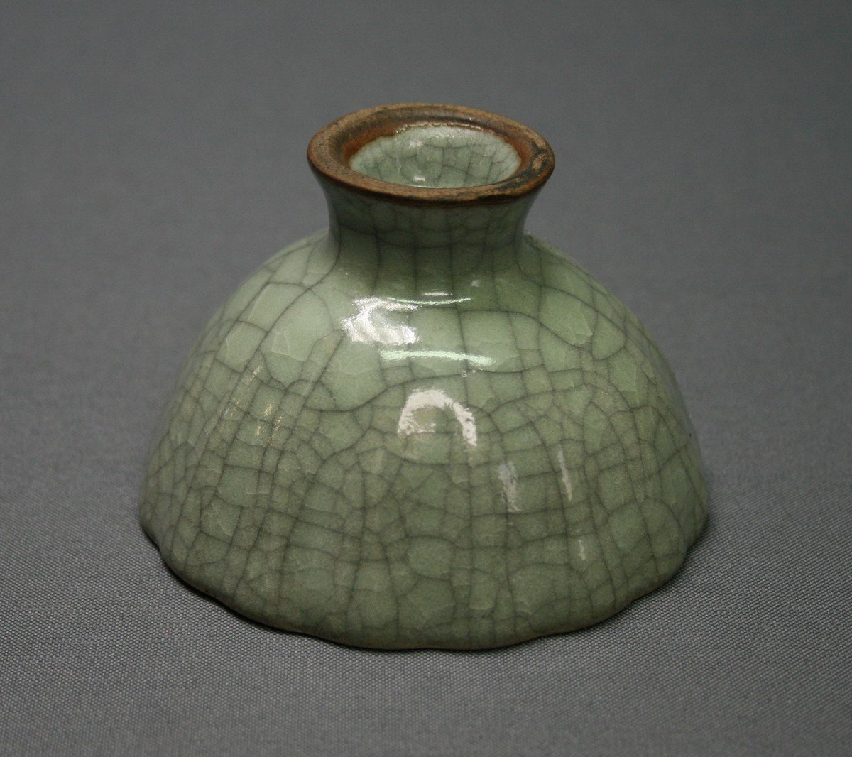 Ancient Chinese Pedesstal Cup Ge Ware Ko Ware Crackleware Celadon-photo-4