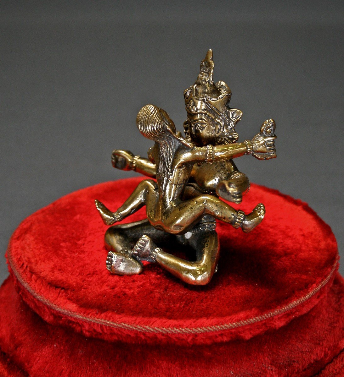 Antique Tibetan Bronze Yab Yum Erotic-photo-4