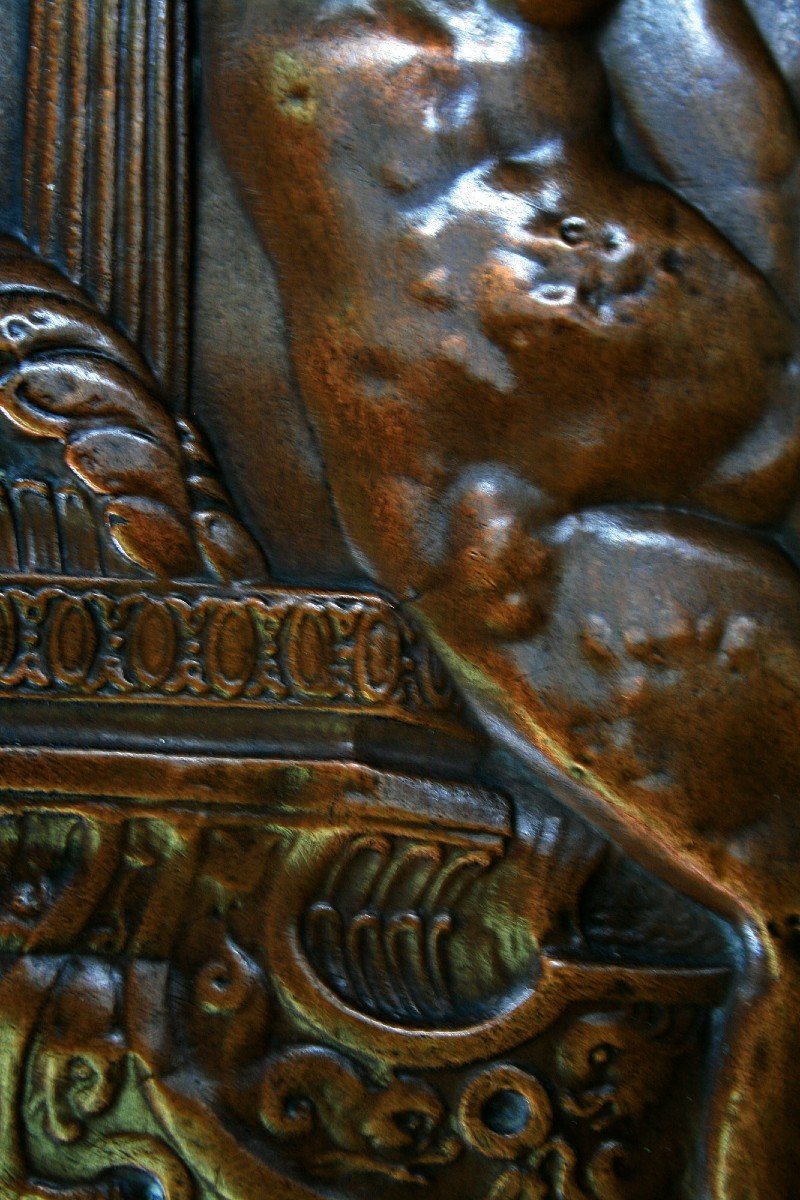 Panneau en Cuivre Repoussé Vénus Marina d'Après Bronze Renaissance Déesse De l'Amour Beauté-photo-3