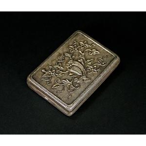 Antique Chinese Sterling Silver Business Card Visiting Card 