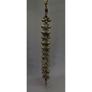 Long Chain Of Bronze Or Brass Bells Antique Indian  ? Tibet ?
