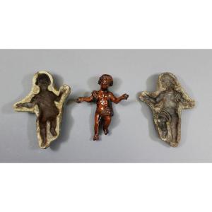 Antique Ceramic Putti Angel With Original Mold