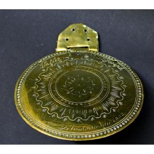 Antique Savoie Muleteer Plaque, Vallet Joseph, Dated 1838
