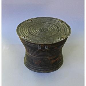 Burmese Karen Bronze Rain Drum With Frogs, Heger III, 19th Century