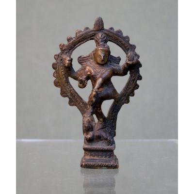 Bronze Indien Antique Shiva en tant que seigneur de la danse Nataraja Dieu Hindou Danseur