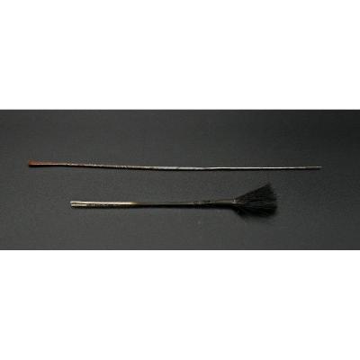 2 Outils d'Opium Chinois Antiques