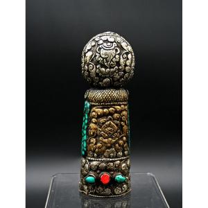 Very Large  Antique Tibetan Buddhist Monastery Seal Tibet 