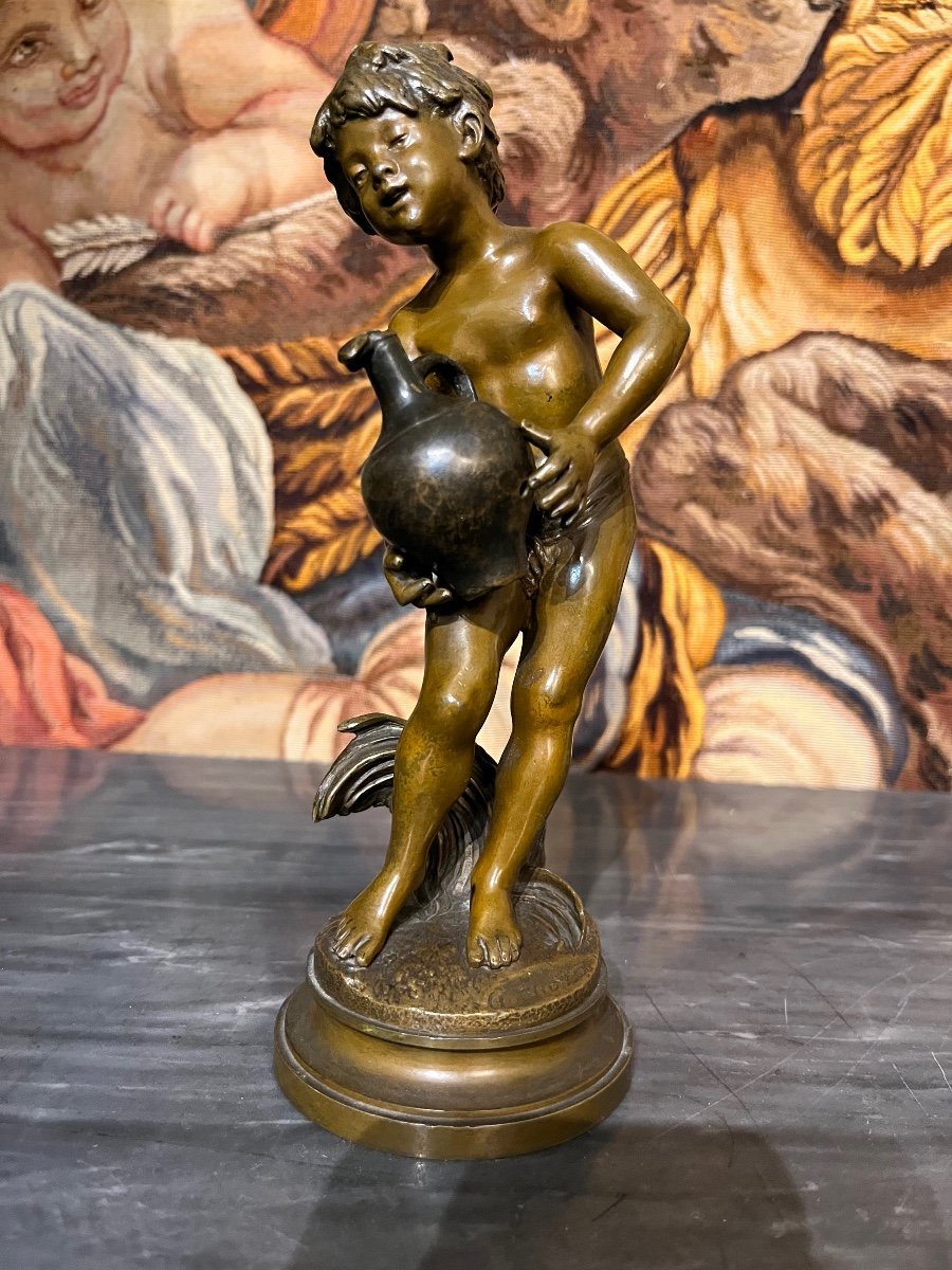 Auguste Moreau, Bronze Enfant porteur d’eau.