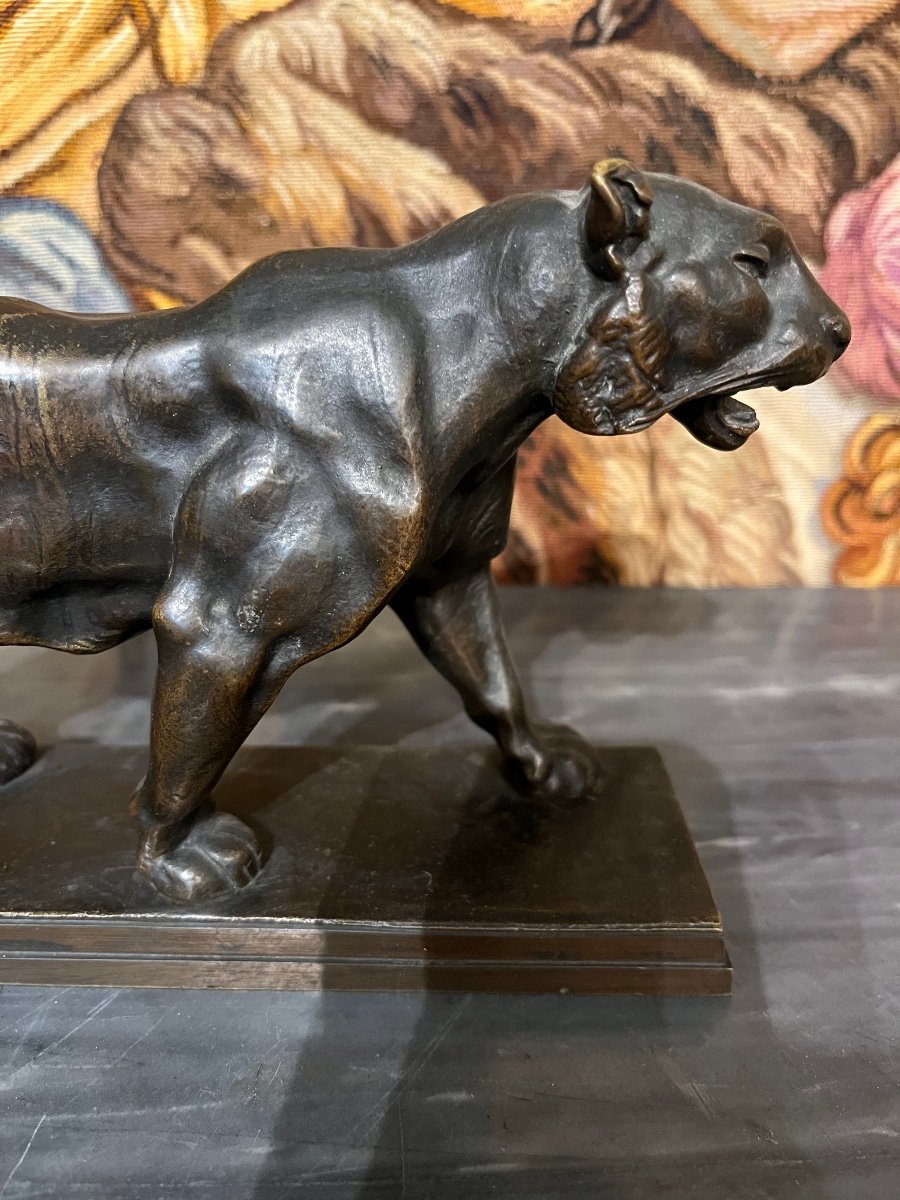 Bronze, panthère de Barye.-photo-2