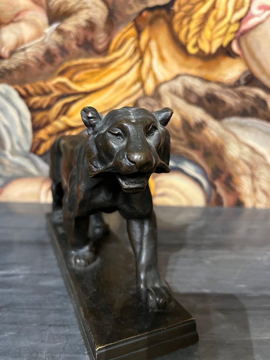 Bronze, panthère de Barye.-photo-4